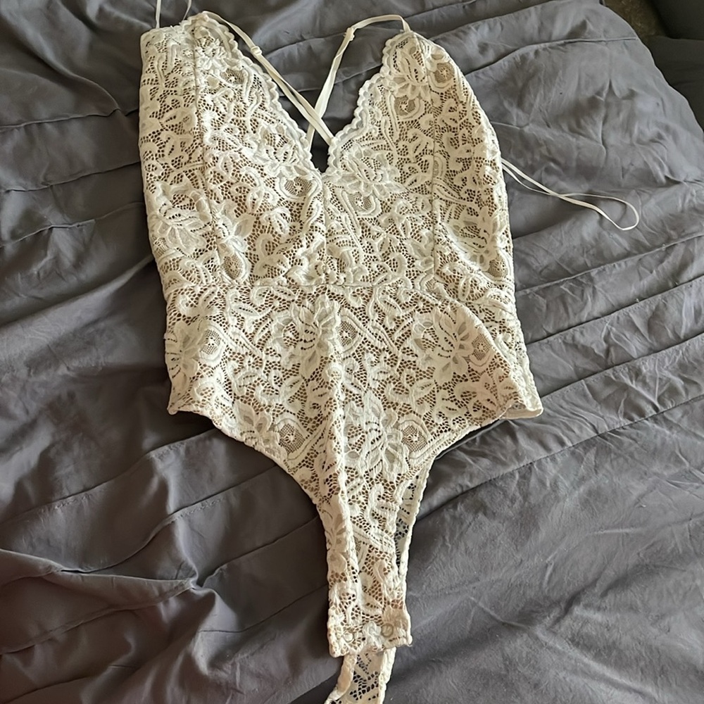 White Lace Bodysuit